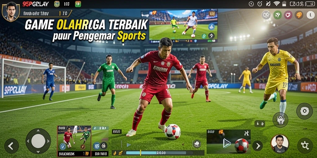 Screenshot utama 95PGPLAY menampilkan aksi seru dalam gameplay olahraga.