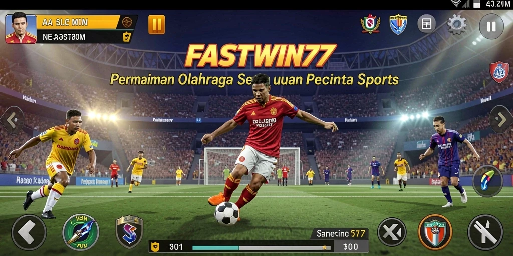Screenshot FASTWIN77 menampilkan aksi olahraga yang mendebarkan.