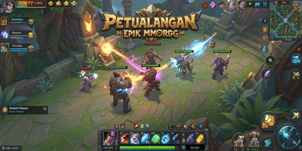 Gameplay menarik di dunia MMORPG yang penuh petualangan.