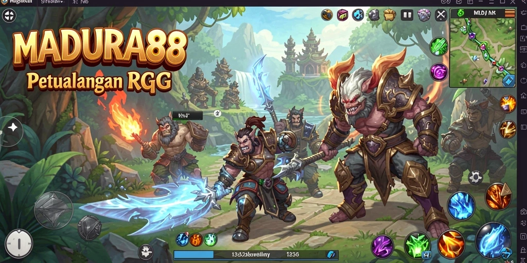 Tampilan grafis menakjubkan dari gameplay RPG MADURA88.