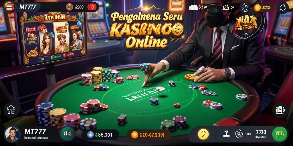 Tampilan menarik dari gameplay Kasino di MT777.