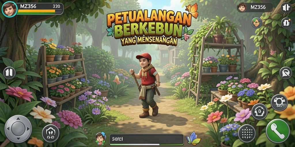 Tampilan gameplay yang berwarna-warni dan menyenangkan di MZ356.