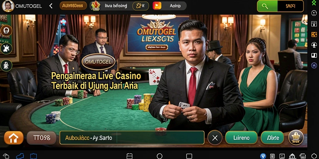 Tampilan gameplay Live Casino yang menarik di OMUTOGEL.