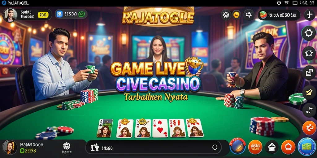 Tampilan gameplay RAJATOGEL yang mendebarkan di Live Casino.