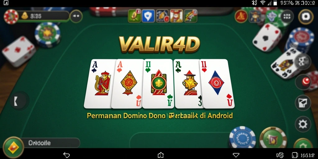 Screenshot utama VALIR4D menampilkan gameplay seru permainan Domino.