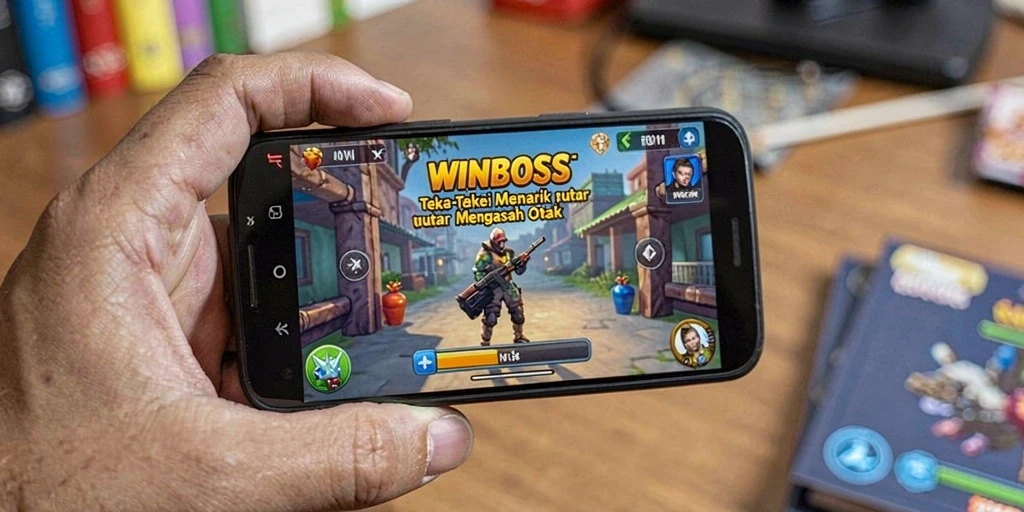 Screenshot gameplay <strong>WINBOSS</strong> menampilkan berbagai teka-teki yang menantang.